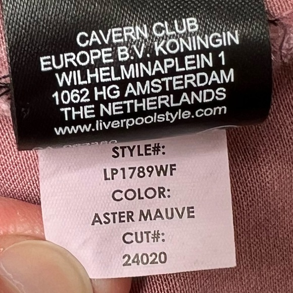 🌻NEW w/tags Liverpool Los Angeles Classic Mauve Frayed Edge Jean Jacket XL Pet - Picture 10 of 13